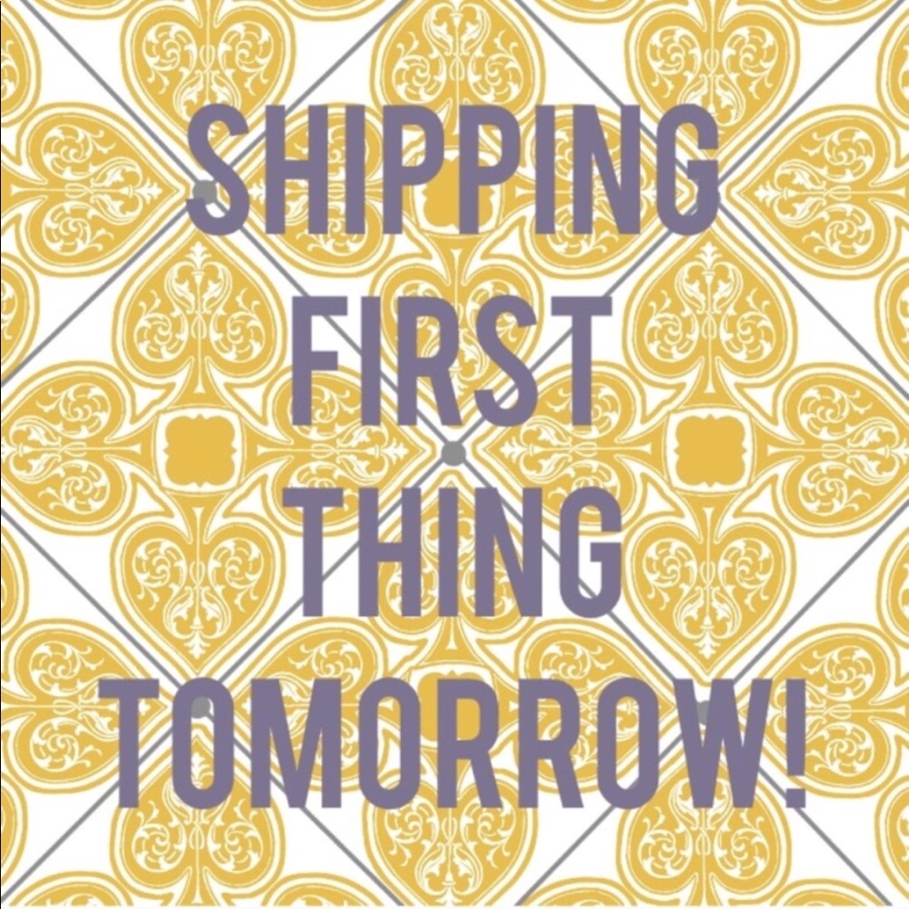 BUY NOW! Shipping tomorrow!